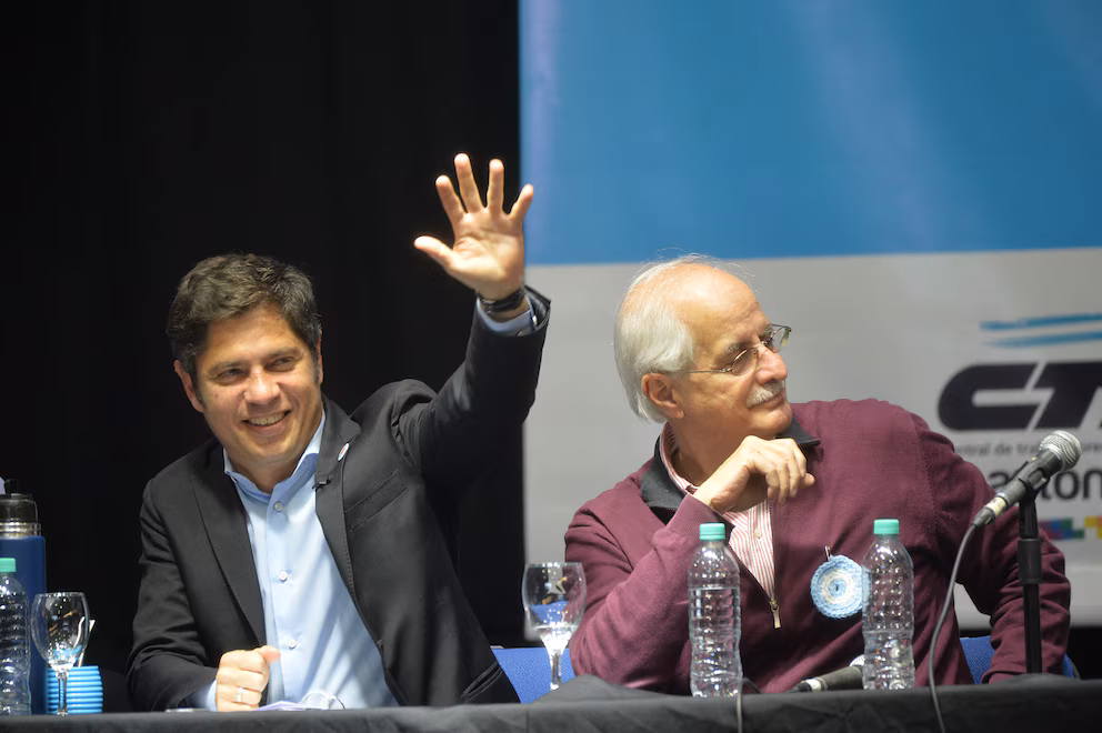 Axel Kicillof con Jorge Taiana