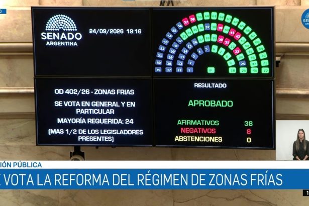 El Senado aprobó la quita de subsidios a las "zonas frías", y el Gobierno obtuvo un triunfo en el Parlamento